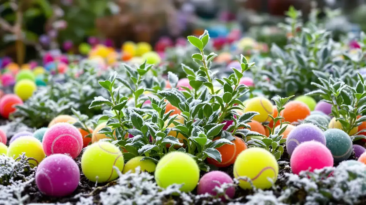 Ontdek hoe Engelsen in de winter tennisballen in hun tuin gebruiken voor indrukwekkende resultaten.