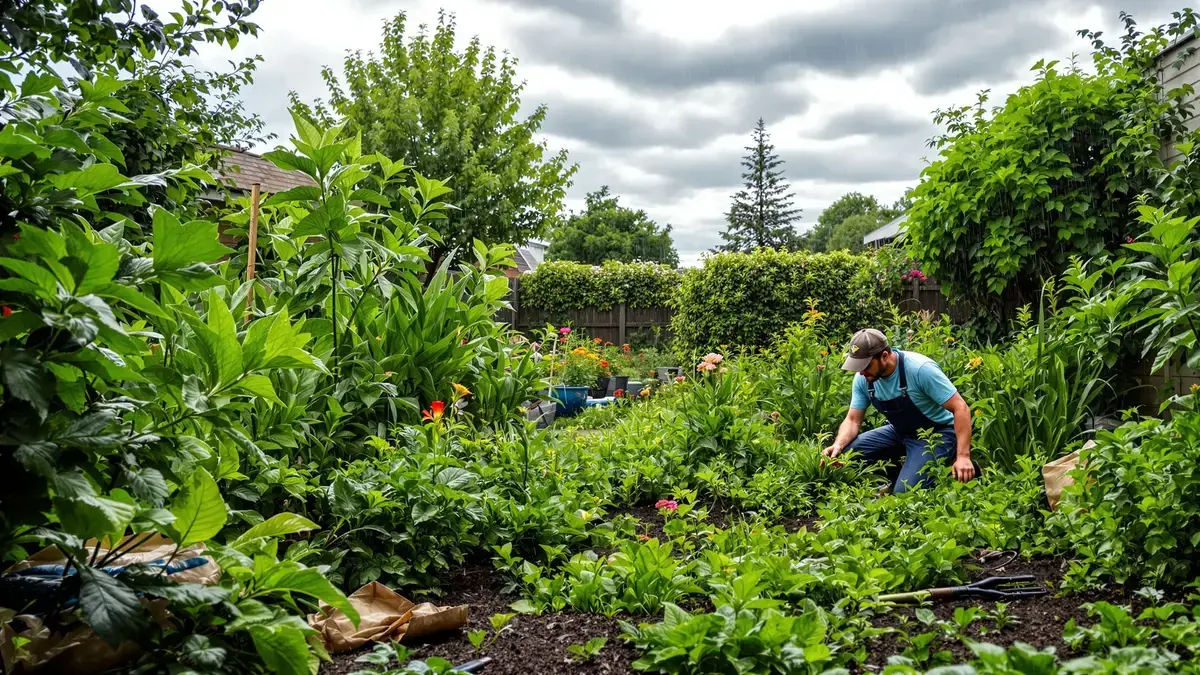Door de regen woekert onkruid in uw tuin, handel snel volgens de adviezen van een expert